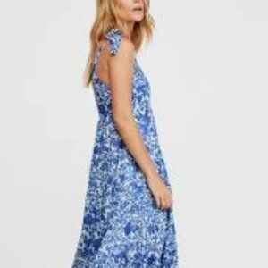 Free People Kika's Printed Midi Dress size XS
